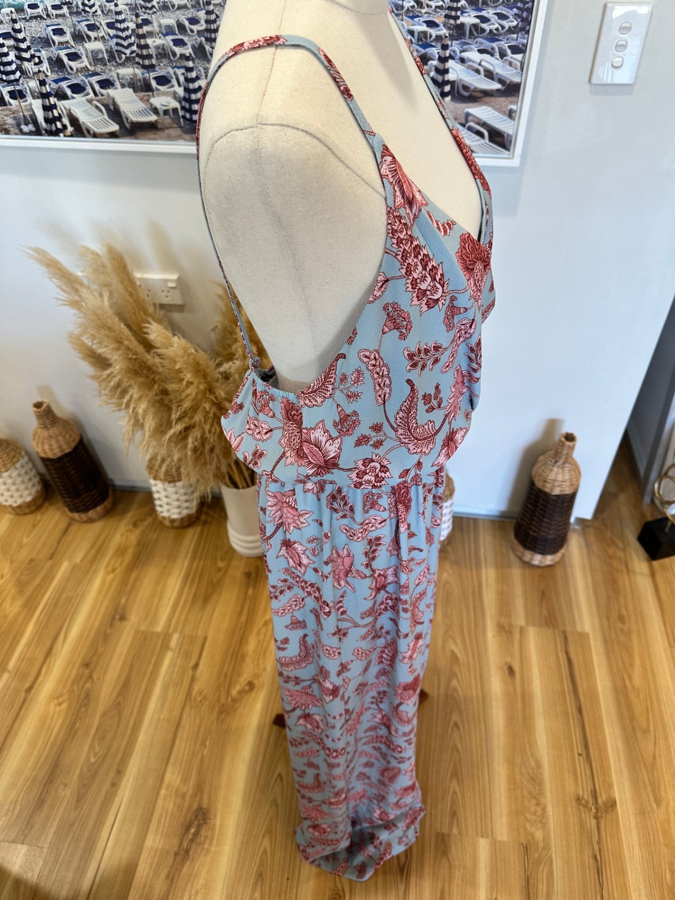 [SALE] Boohoo - Jumpsuit - Large - Light blue and pink