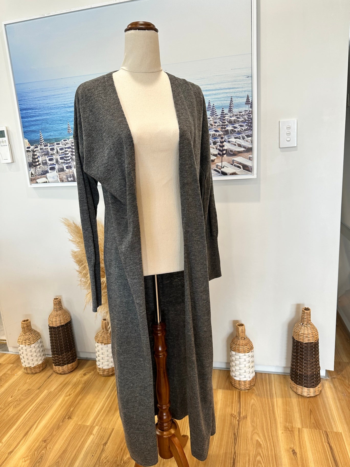 [SALE] Witchery - Longline Cardigan - Extra Small - Grey