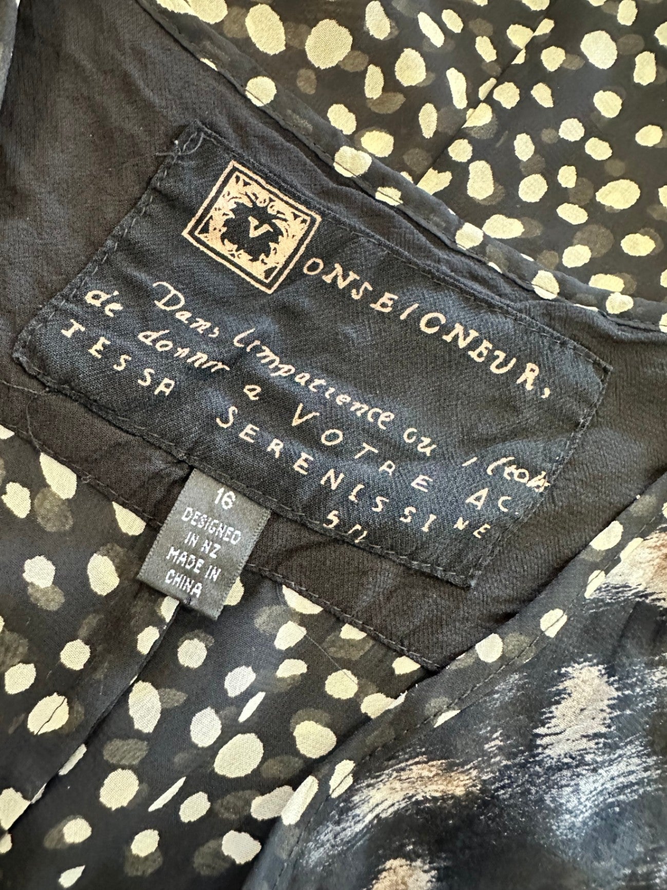 [SALE] Verge - Dress - Size 16 - Black and white