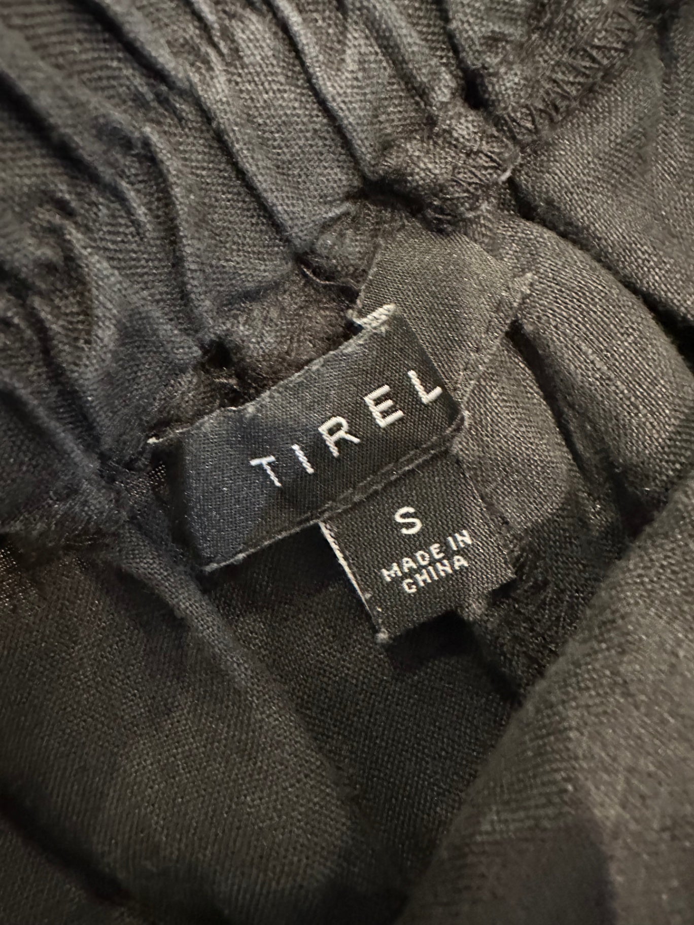 Tirelli - Linen Pants - Small - Black / Grey
