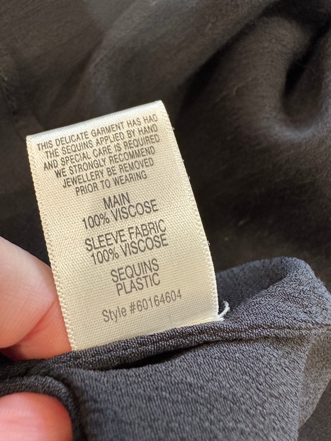 [SALE] Sequin Sleeve Top - Small - Black and Silver