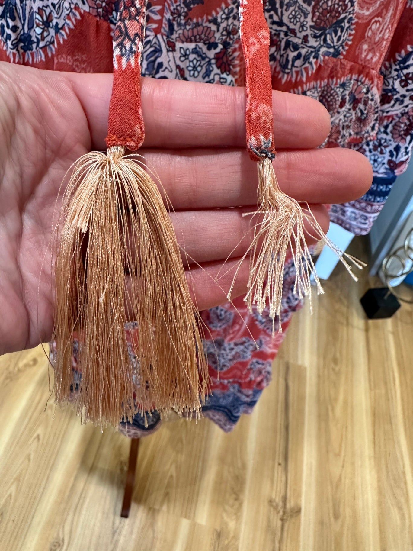 [SALE] Loobie's Story - Bohemian Dress - Size 16 - Red and Navy Blue