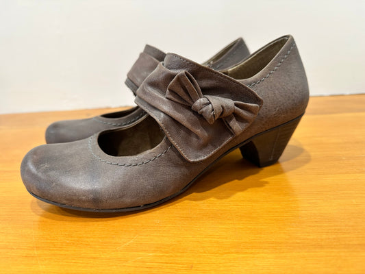 [SALE] Gino Ventori - Brown Leather Heels - Size EU 38