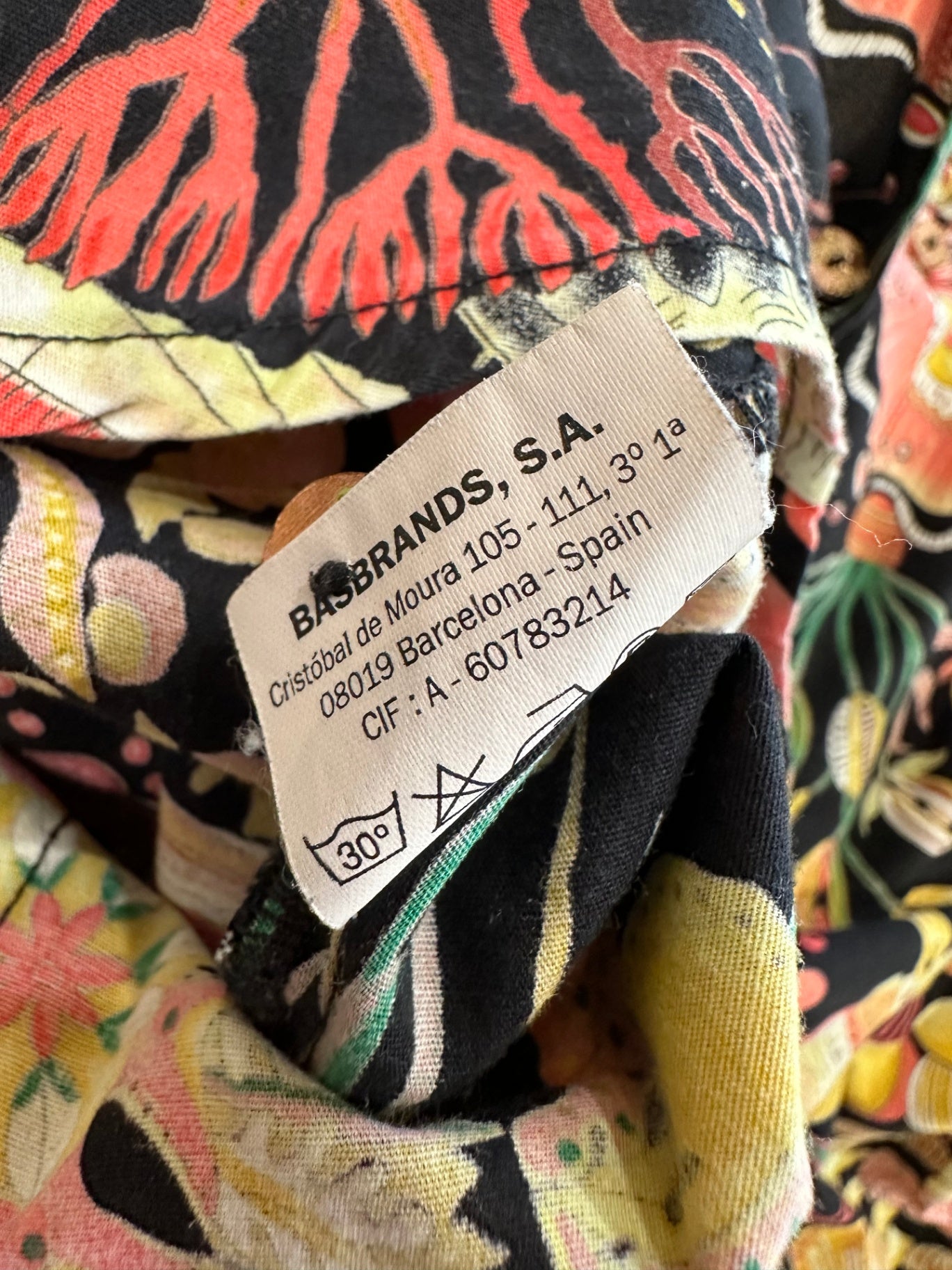 [SALE] Ana Sebastian - Black w Floral - Shirt - Small