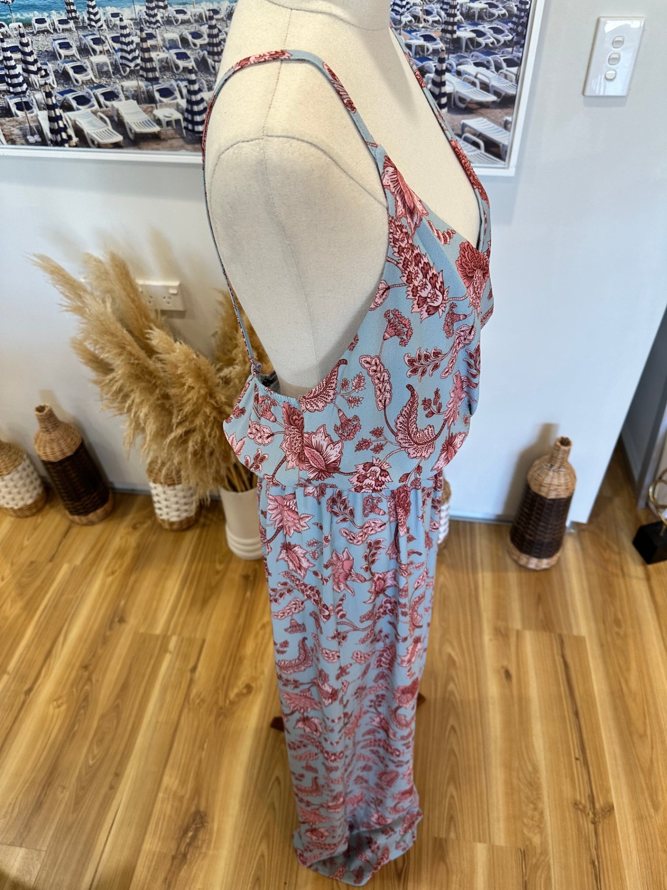 [SALE] Boohoo - Jumpsuit - Large - Light blue and pink