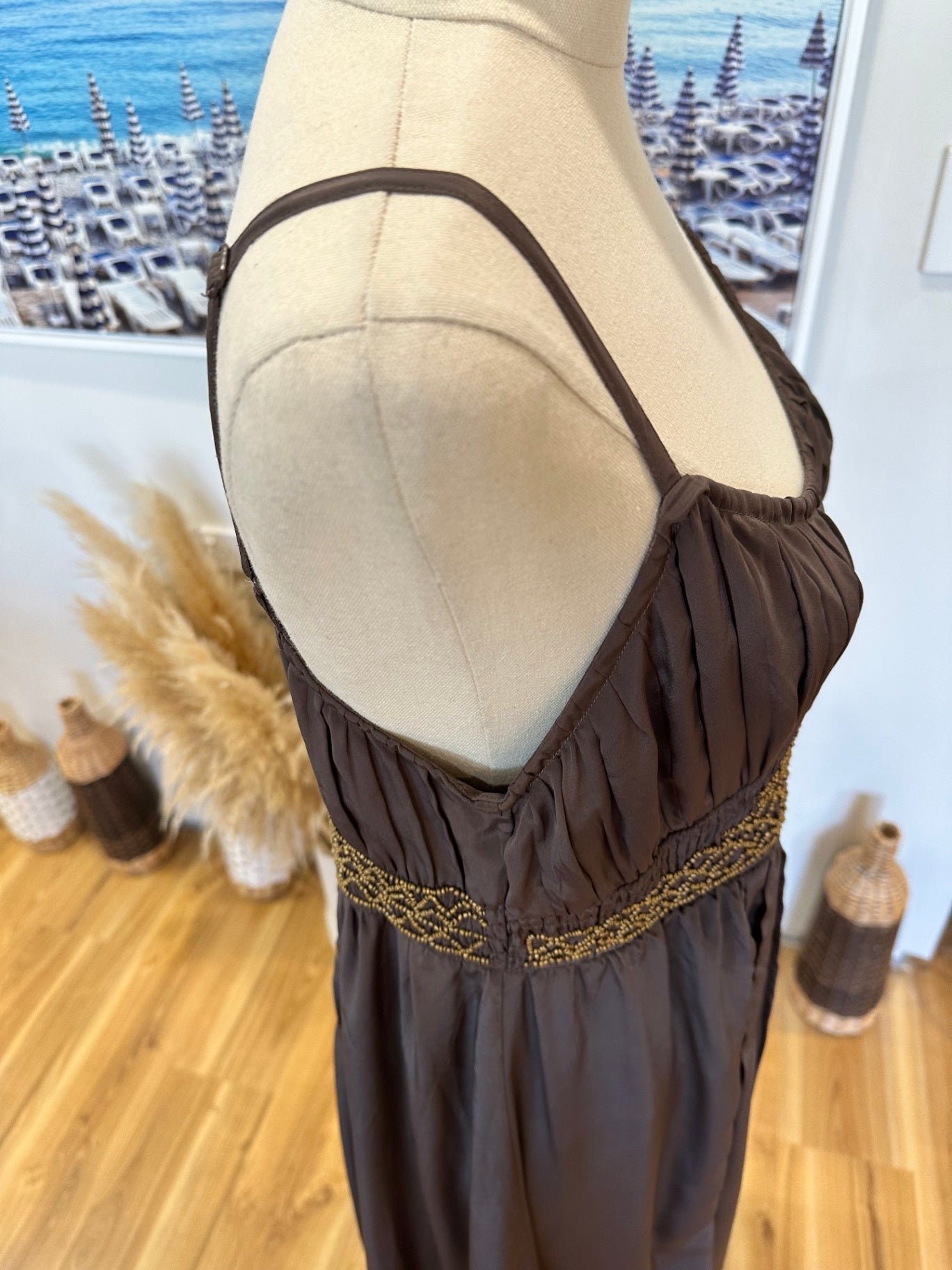 [SALE] H&M Collab - Maxi Dress - Medium / Large - Brown