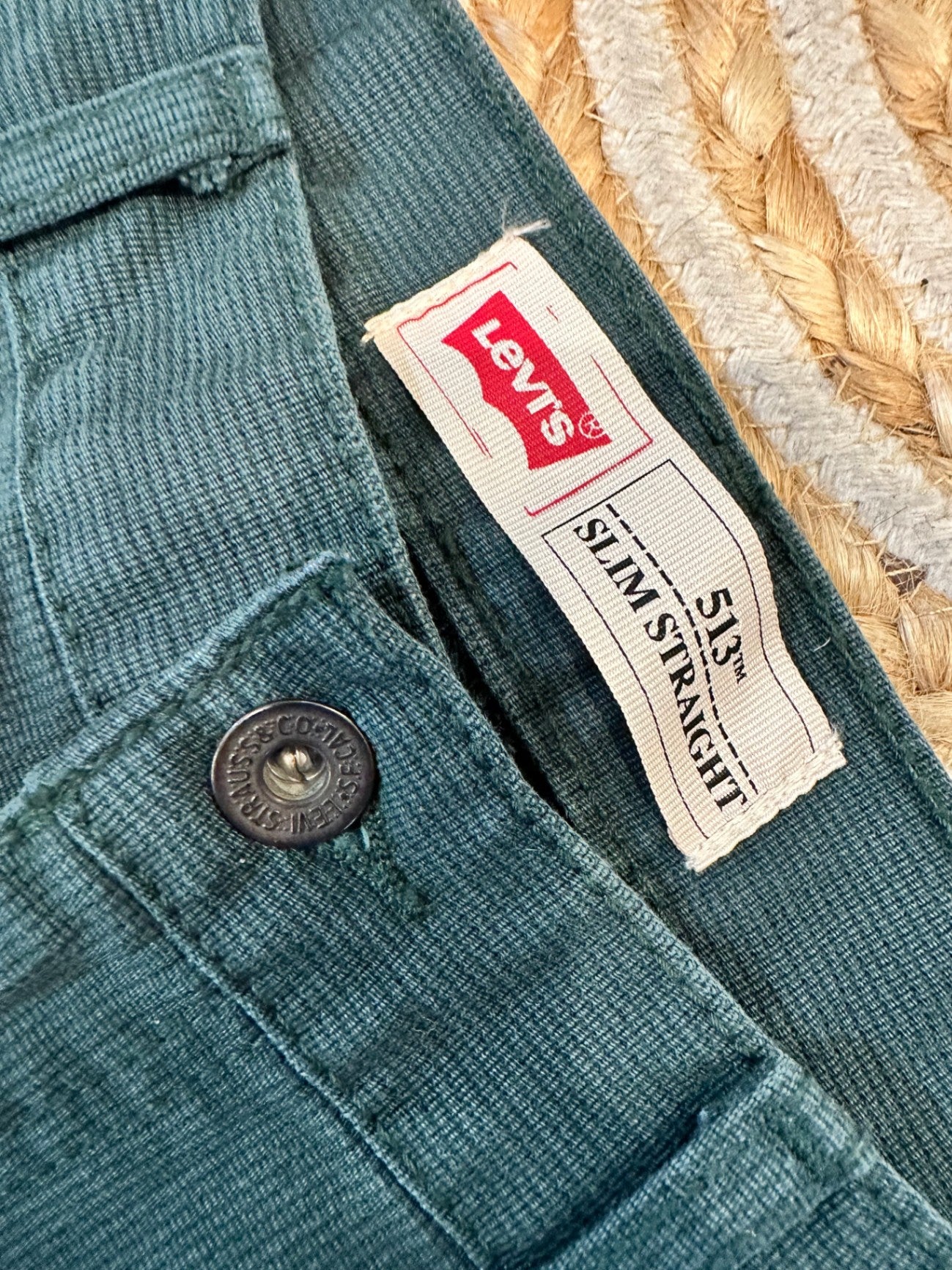 [SALE] Levi's - Slim Straight - Dark Green Jeans - Size 27
