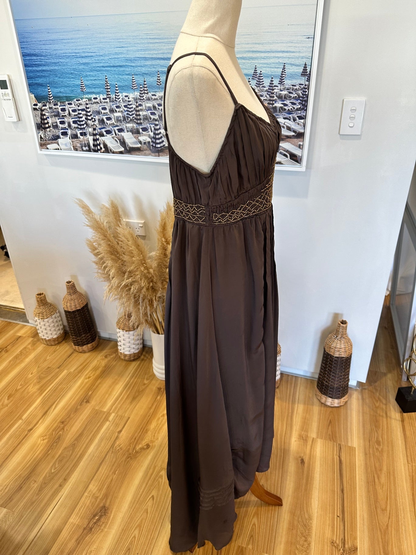 [SALE] H&M Collab - Maxi Dress - Medium / Large - Brown