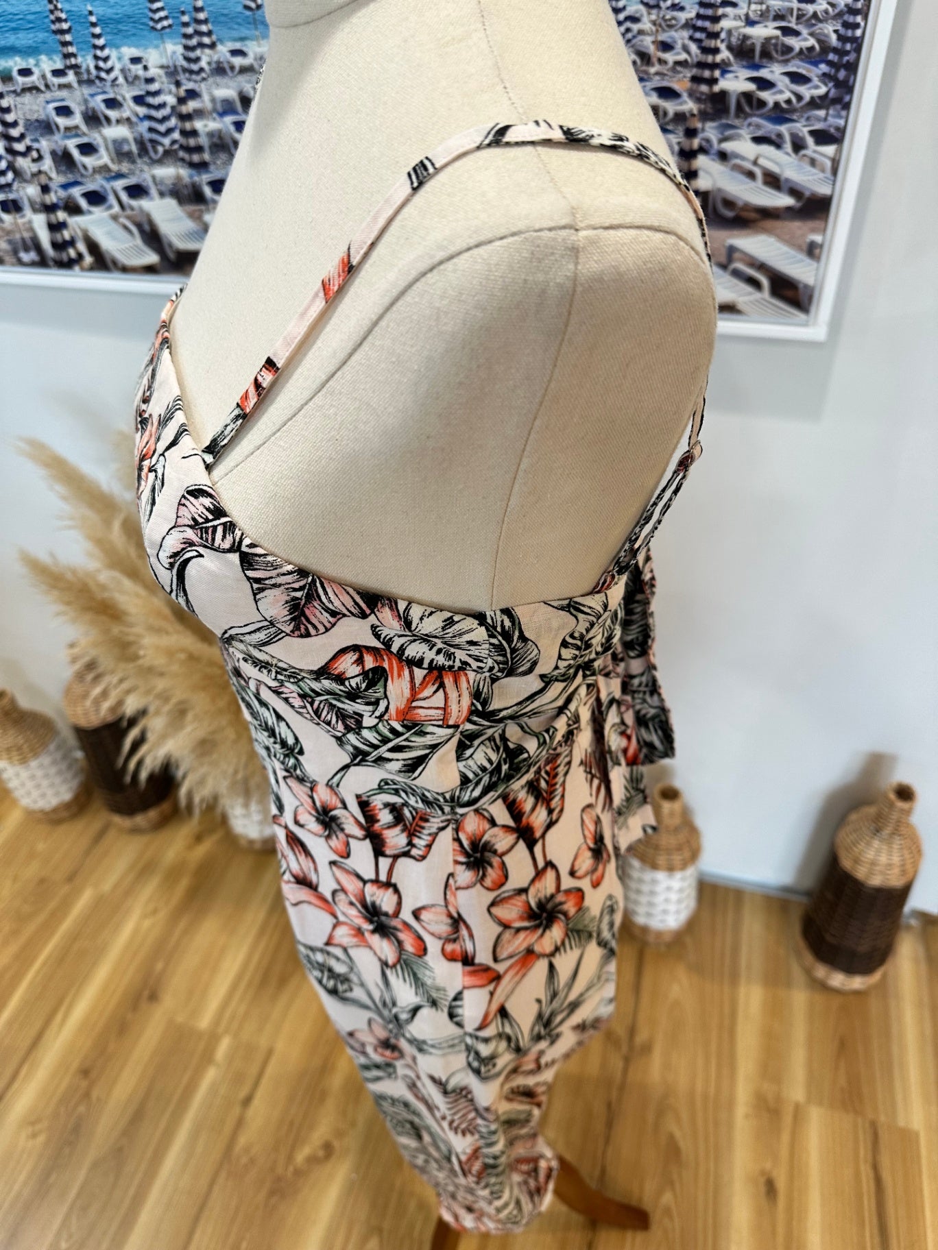 [SALE] Kookai Jumpsuit - Size 10 - Tropical - Linen