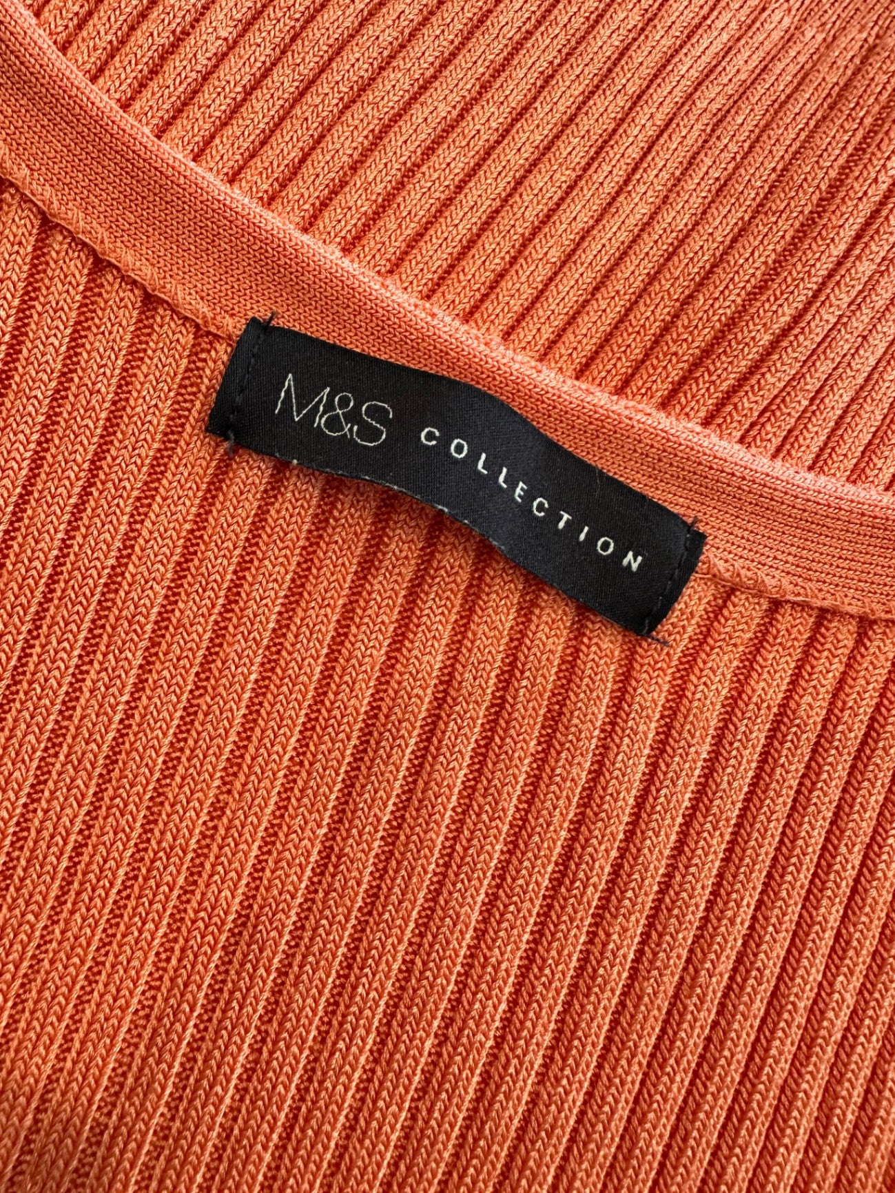 [SALE] M&S - Ribbed Singlet Top - Medium / Large - Coral