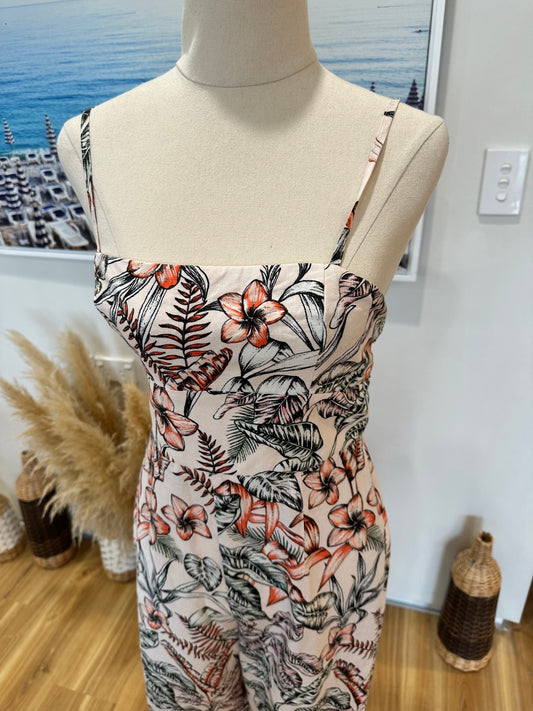 [SALE] Kookai Jumpsuit - Size 10 - Tropical - Linen