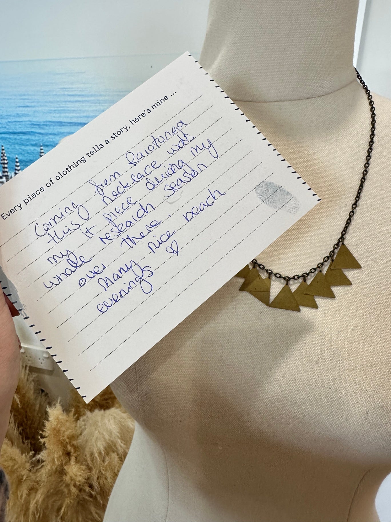 [SALE] Necklace - Triangles - Bronze Tone