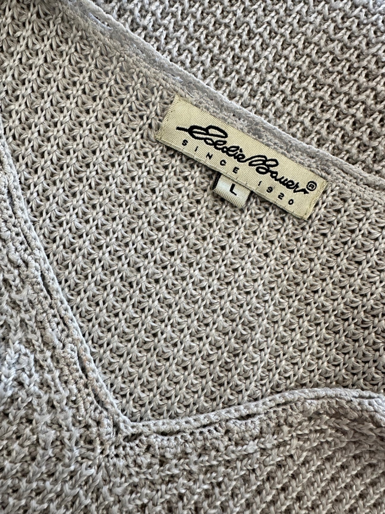 [SALE] Eddie Bauer - Jumper - Large - Silver / Grey