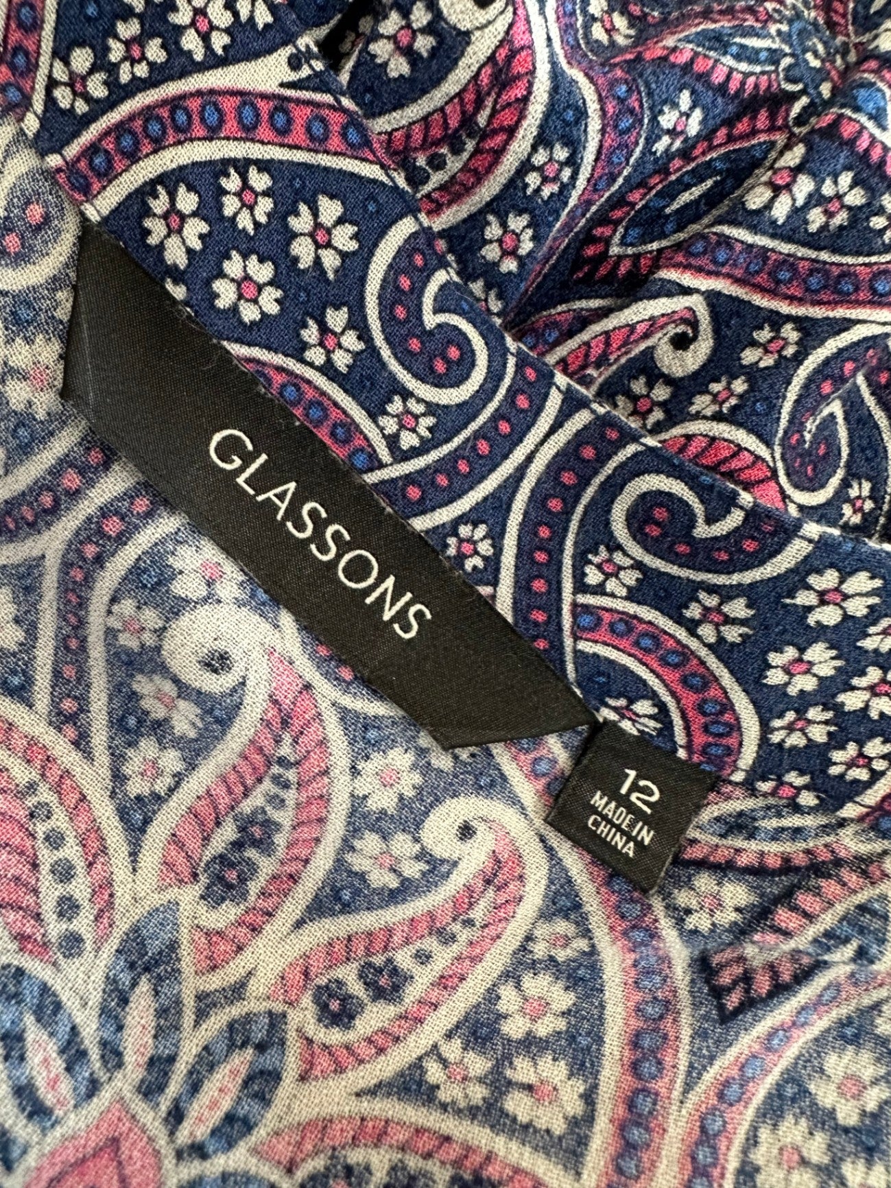[SALE] Glassons - Bohemian Dress - Size 12 - Navy / Purple
