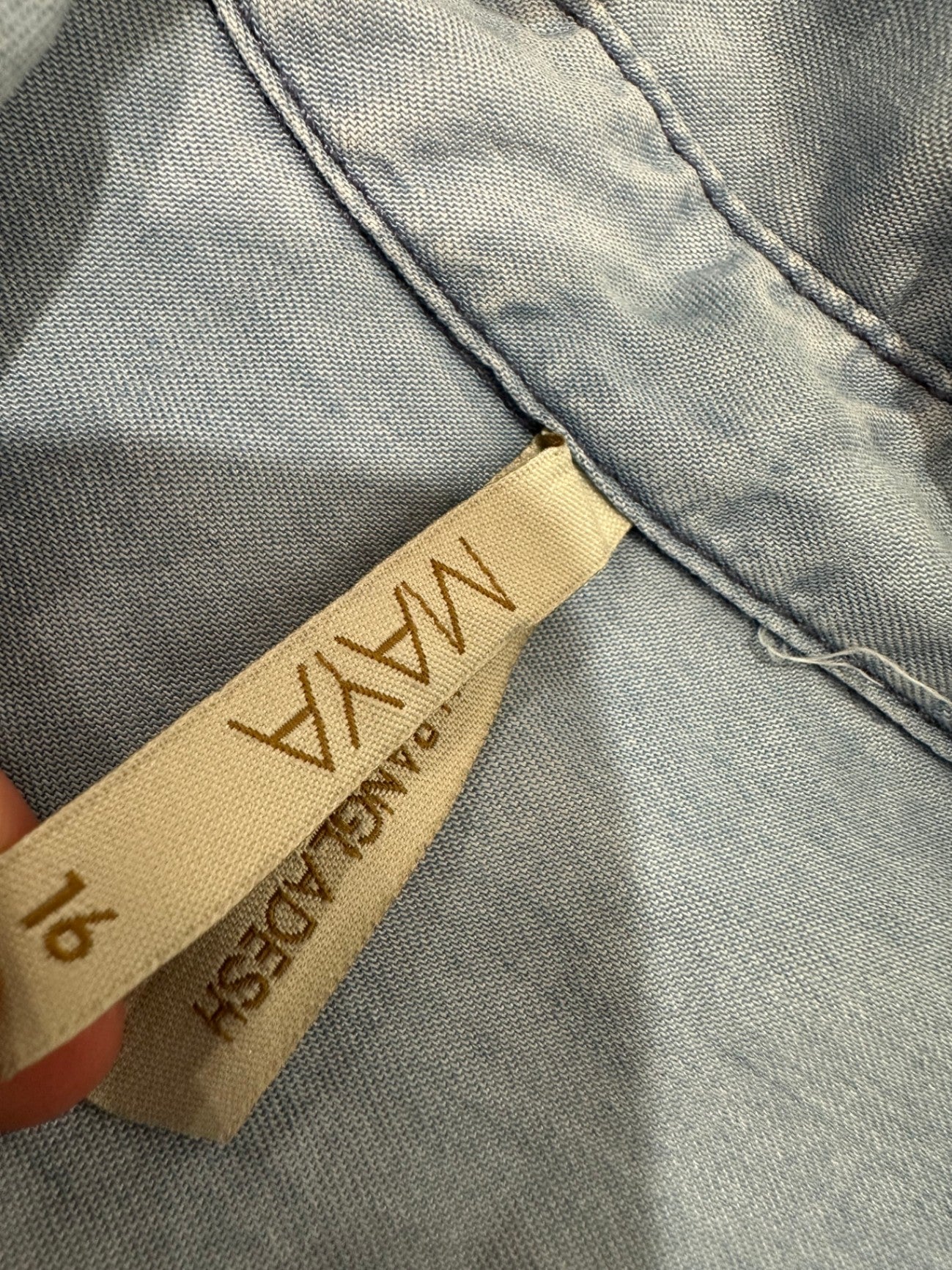 [SALE] Denim Dress - Size 16 - Light Blue