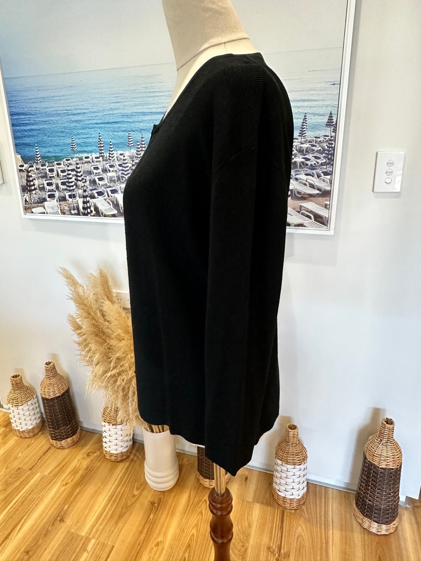 [SALE] Caroline Morgan - Cardigan - Medium / Large - Black