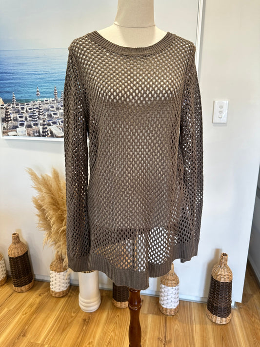 [SALE] Ella Jay - Bohemian Jumper - Small / Medium - Beige