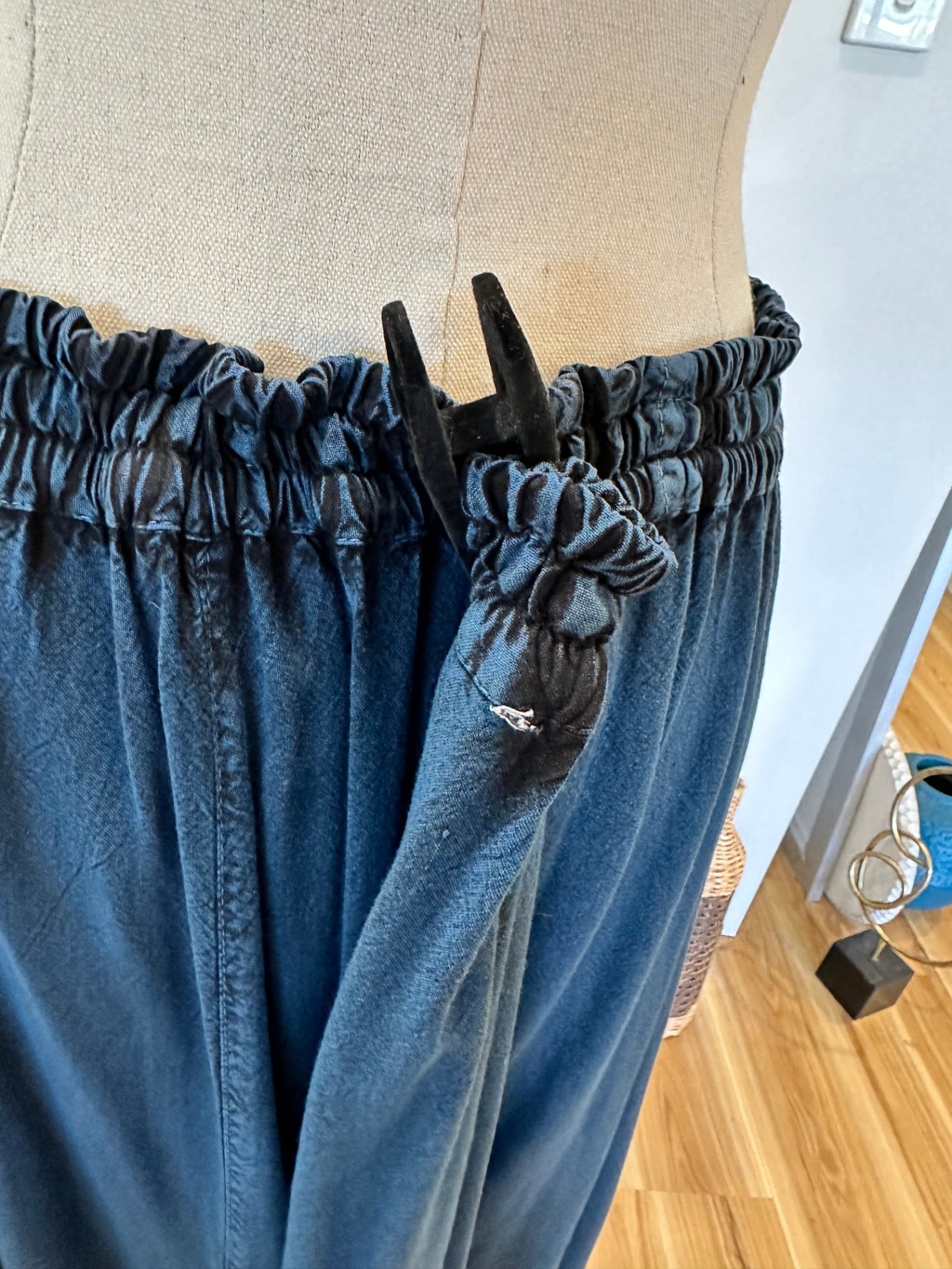 Bohemian Skirt - Navy Blue / Black