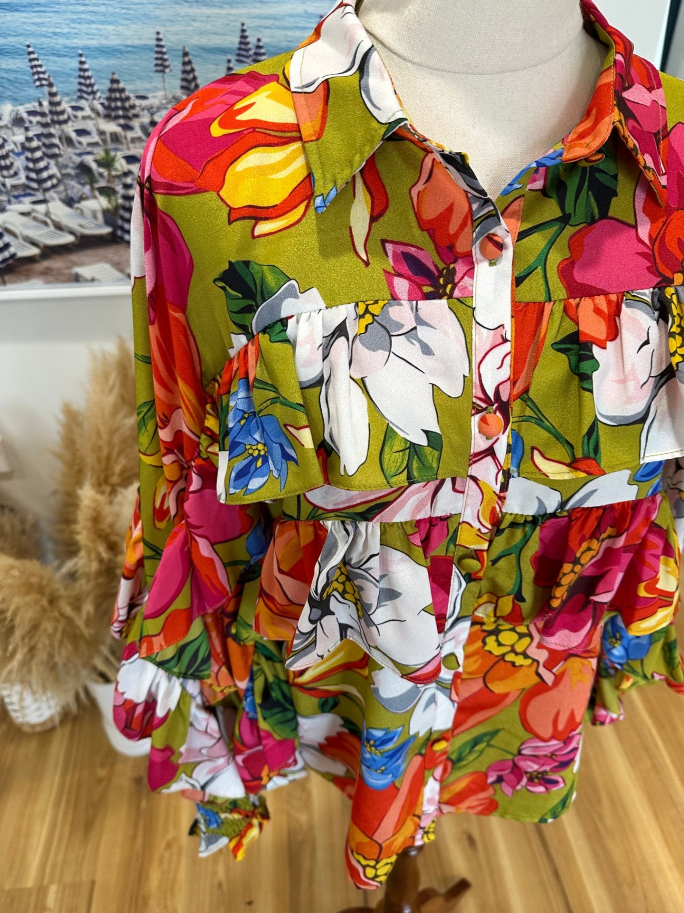 Augustine - Flamenco Blouse - Small - Multicolour