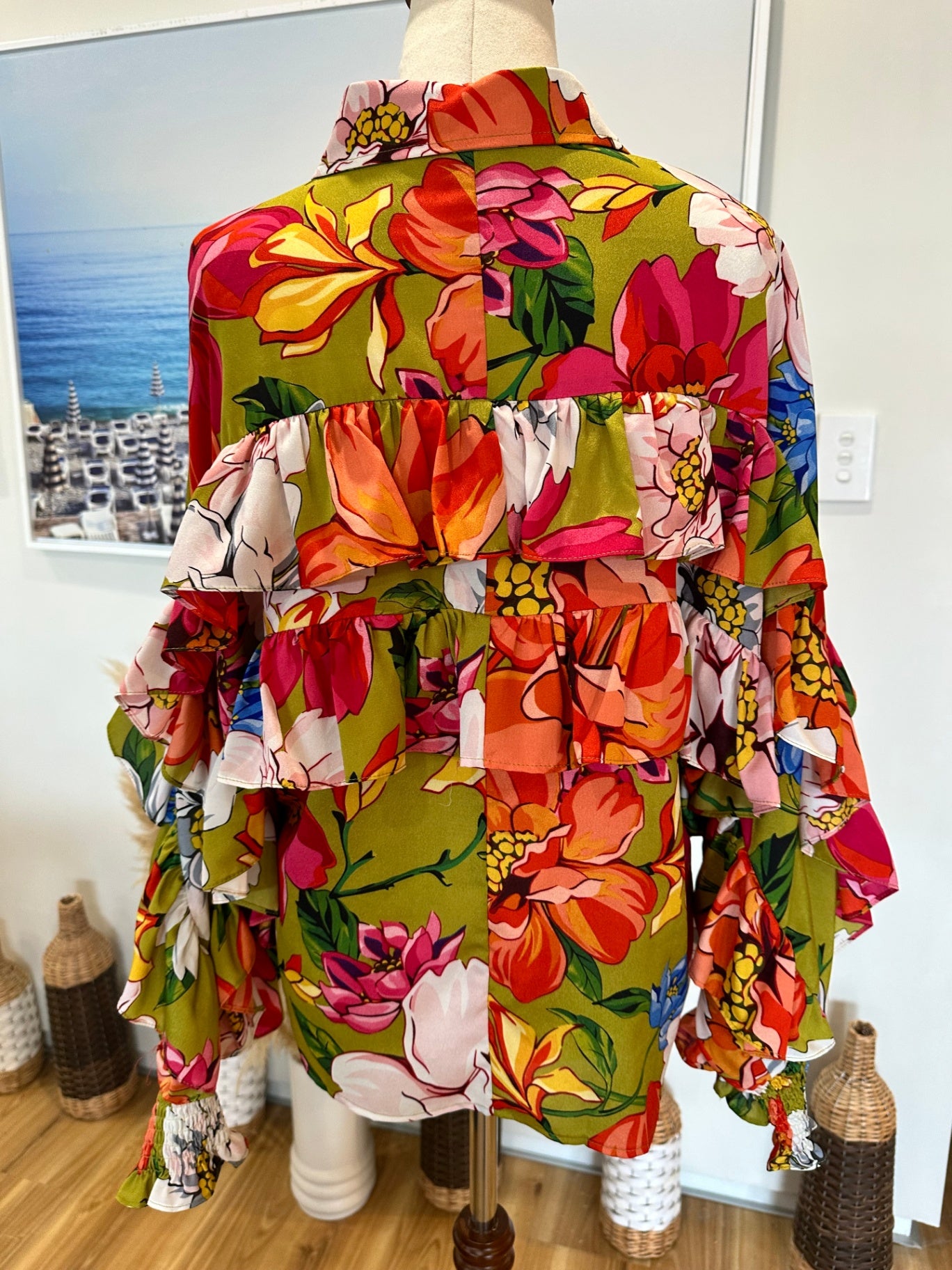 Augustine - Flamenco Blouse - Small - Multicolour