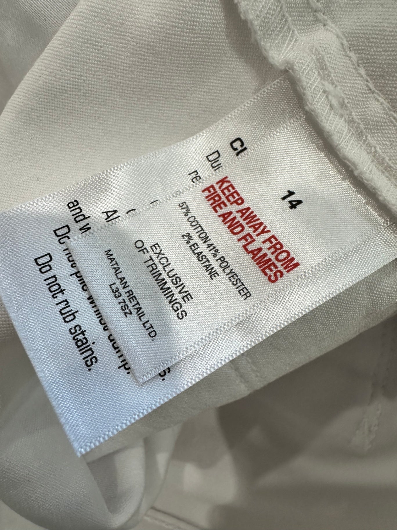 [SALE] White Pants - Size 14