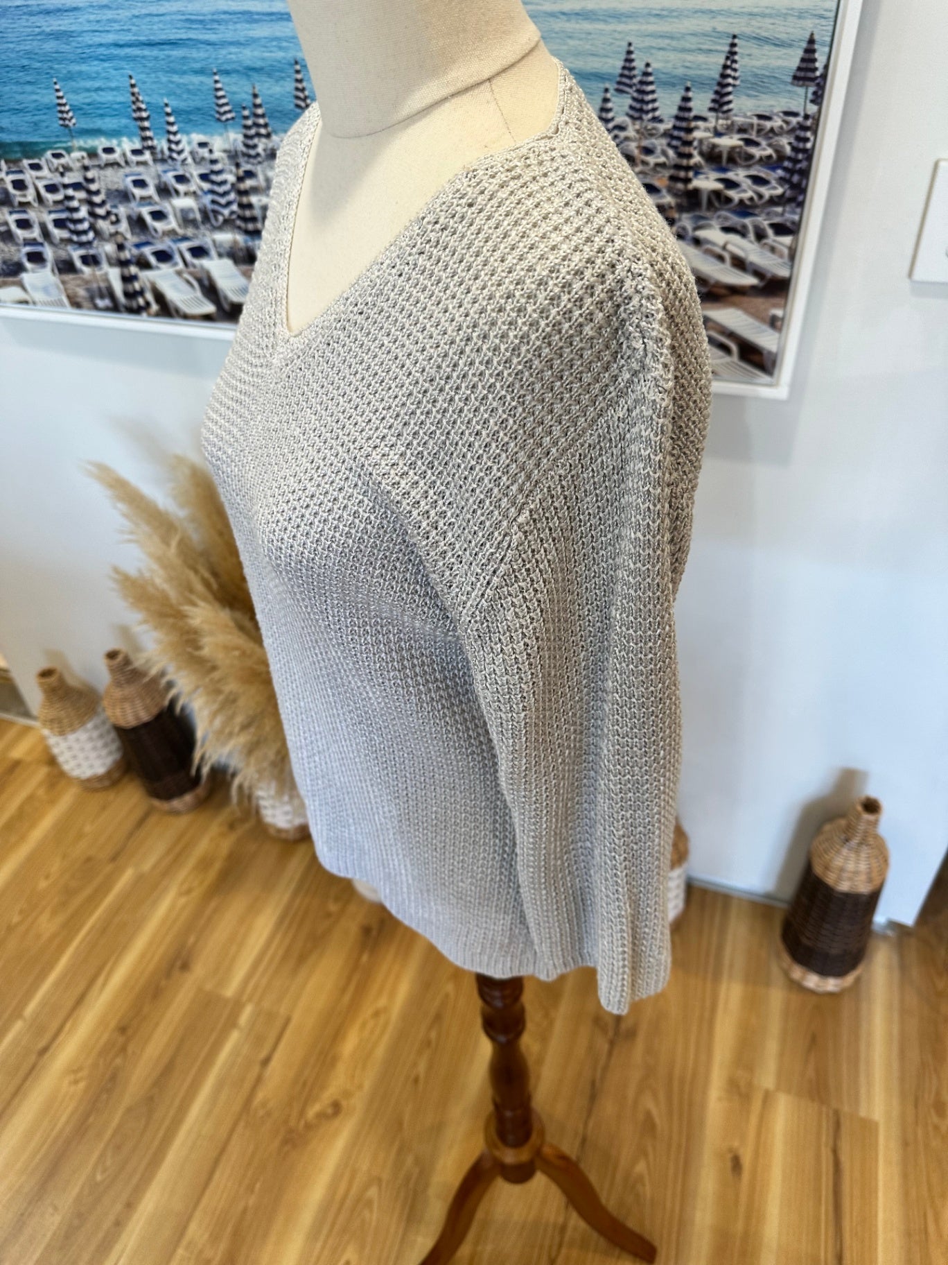 [SALE] Eddie Bauer - Jumper - Large - Silver / Grey