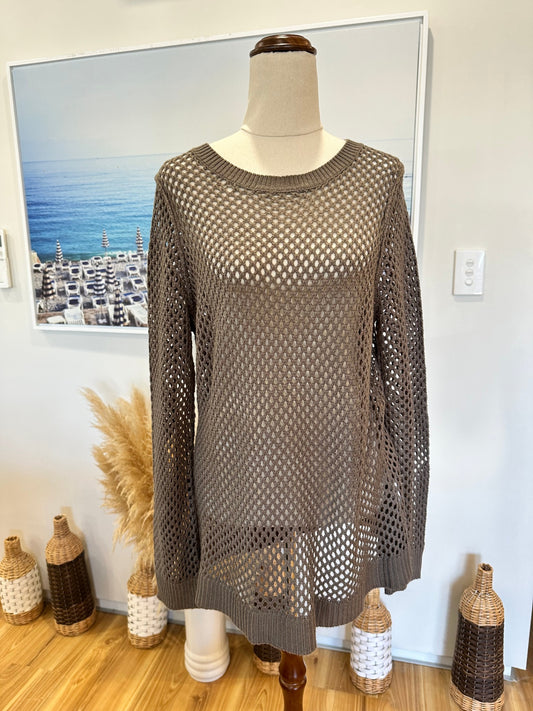 [SALE] Ella Jay - Bohemian Jumper - Small / Medium - Beige
