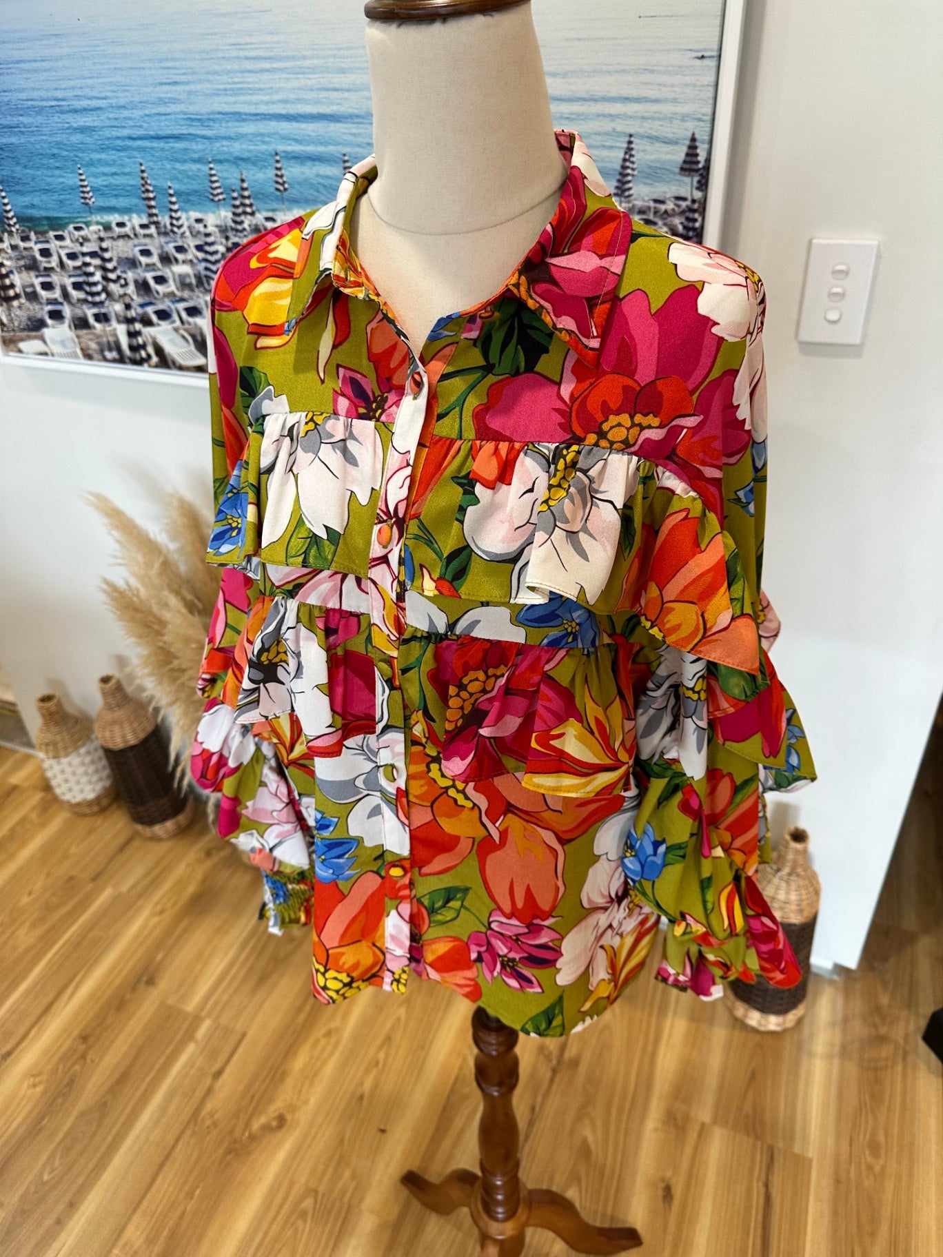 Augustine - Flamenco Blouse - Small - Multicolour