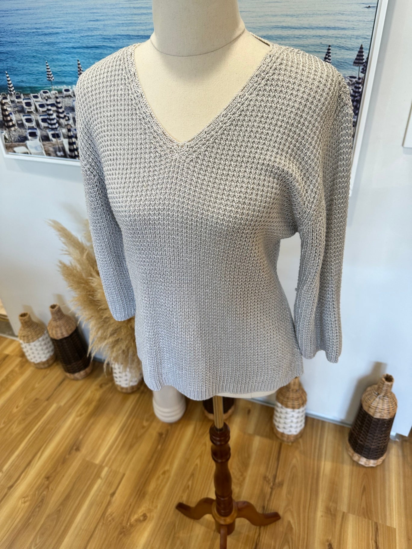 [SALE] Eddie Bauer - Jumper - Large - Silver / Grey