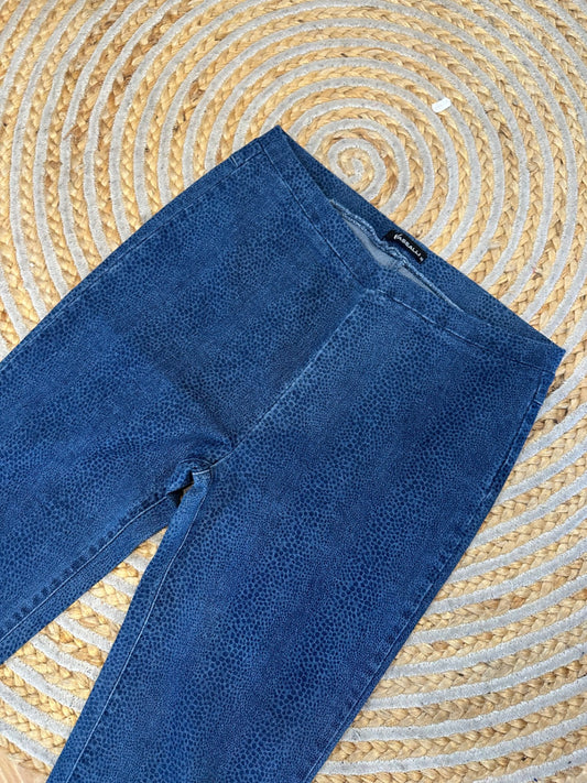 [SALE] Vassalli - Stretch Pants - Size 12 - Blue w Print