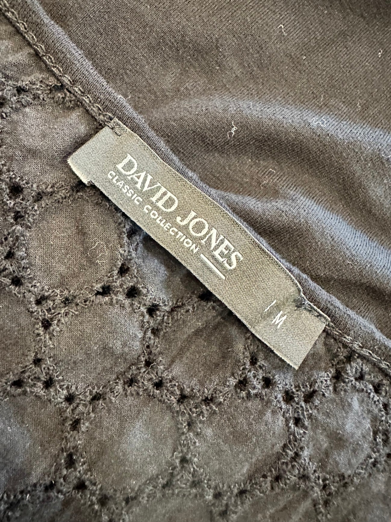 [SALE] David Jones - Top - Medium - Black w Lace feature
