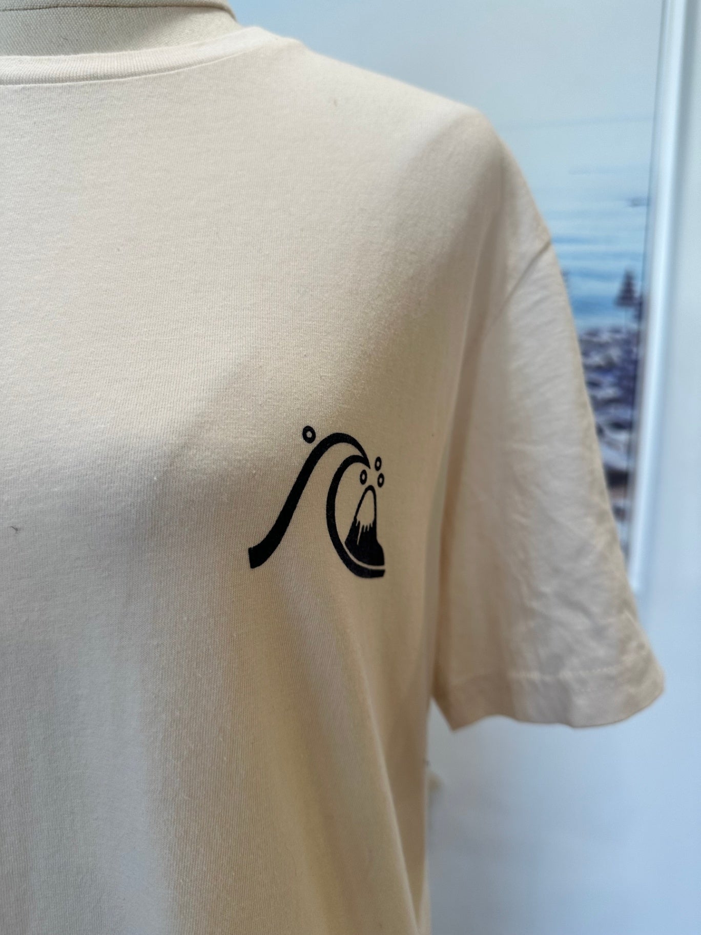Quiksilver - T-Shirt - Small - Cream