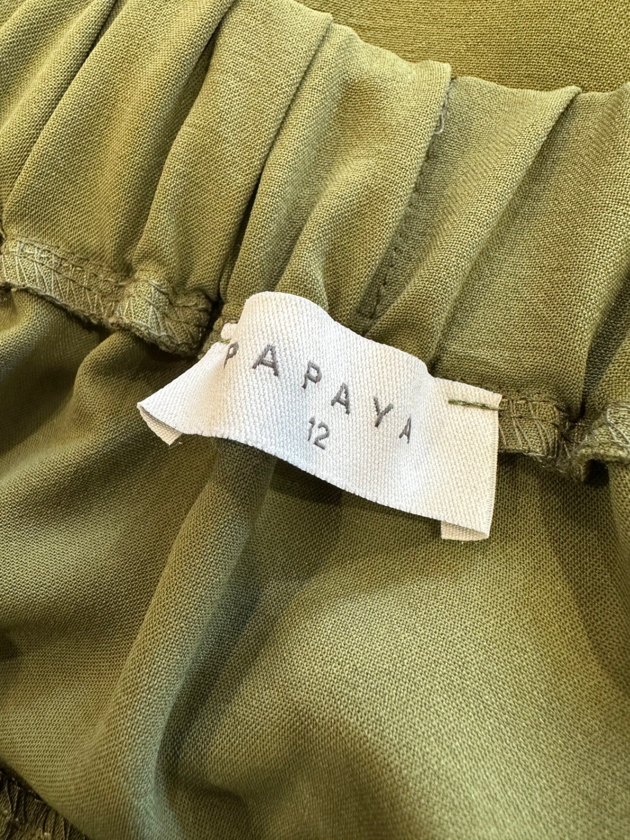 [SALE] Papaya -Mini Skirt - Size 12 - Army Green