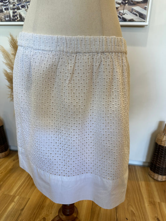 [SALE] Gap - Mini Skirt - Small - Cream / White