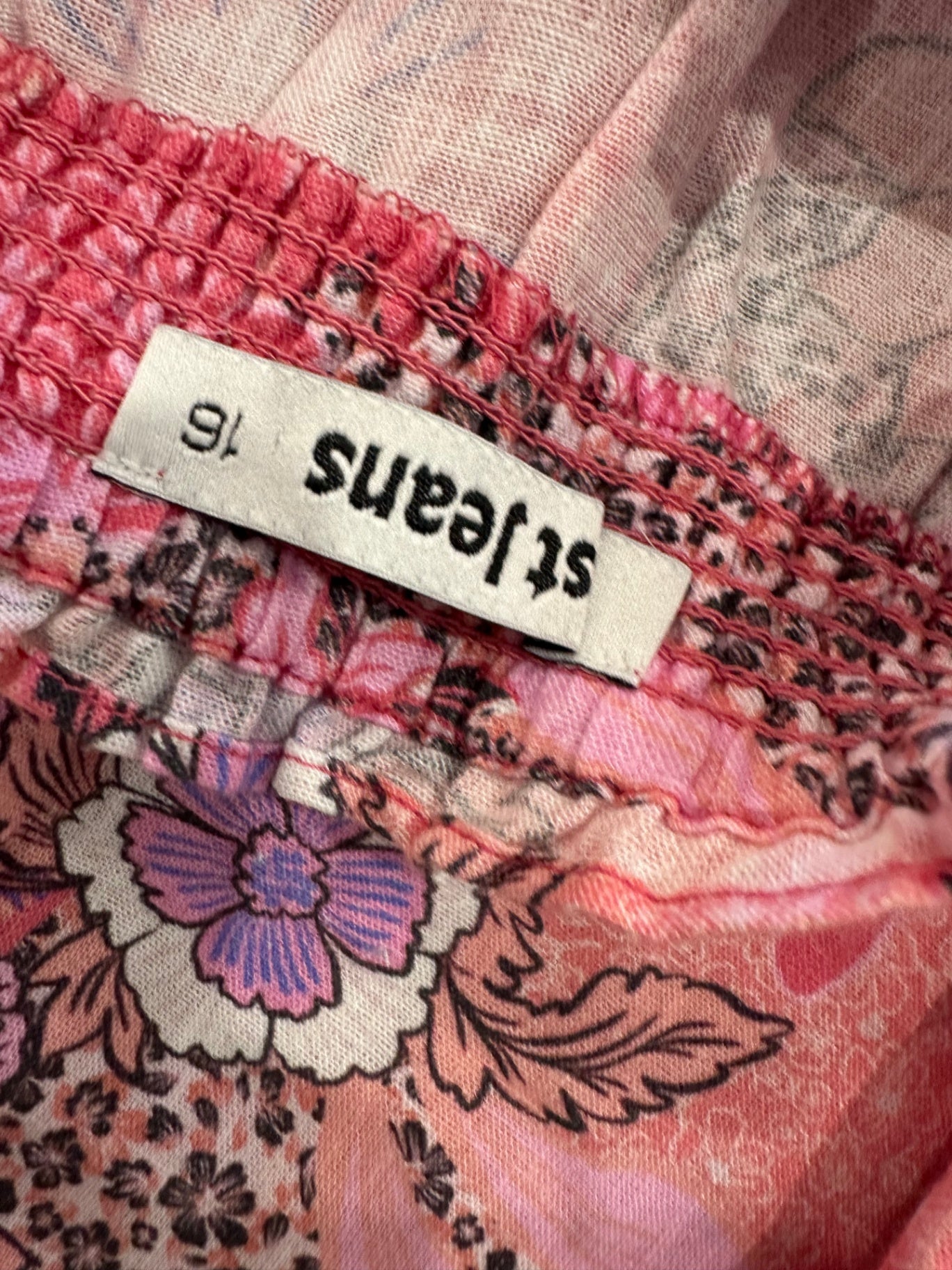 [SALE] Just Jeans - Bohemian Blouse - Linen Blend - Size 16 - Pink