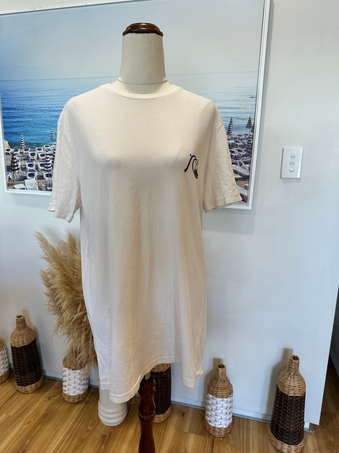 Quiksilver - T-Shirt - Small - Cream