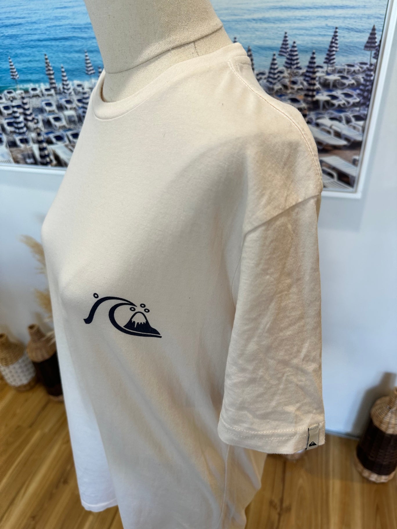 Quiksilver - T-Shirt - Small - Cream