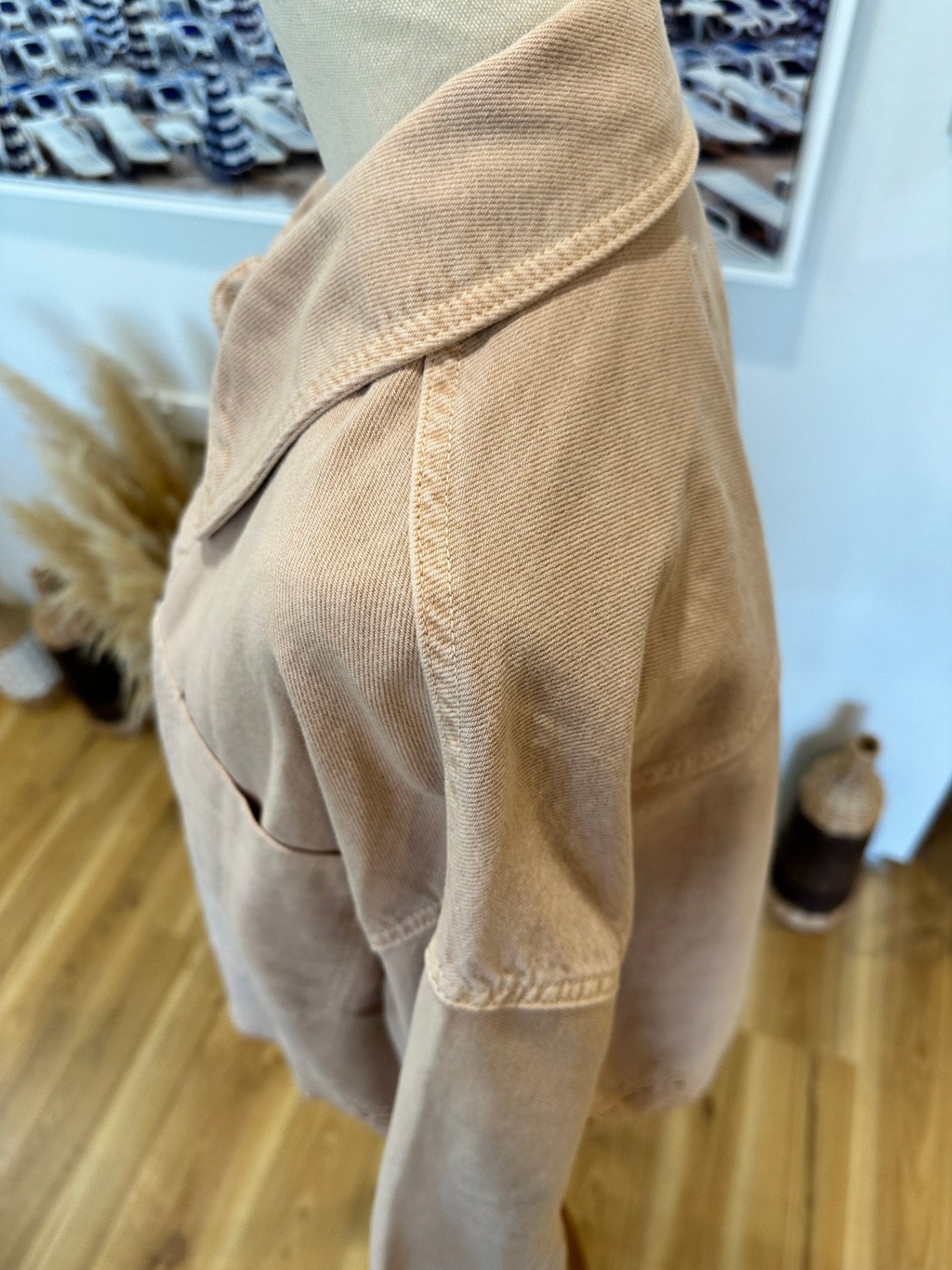 Zara Denim Jacket - Medium - Rose Pink