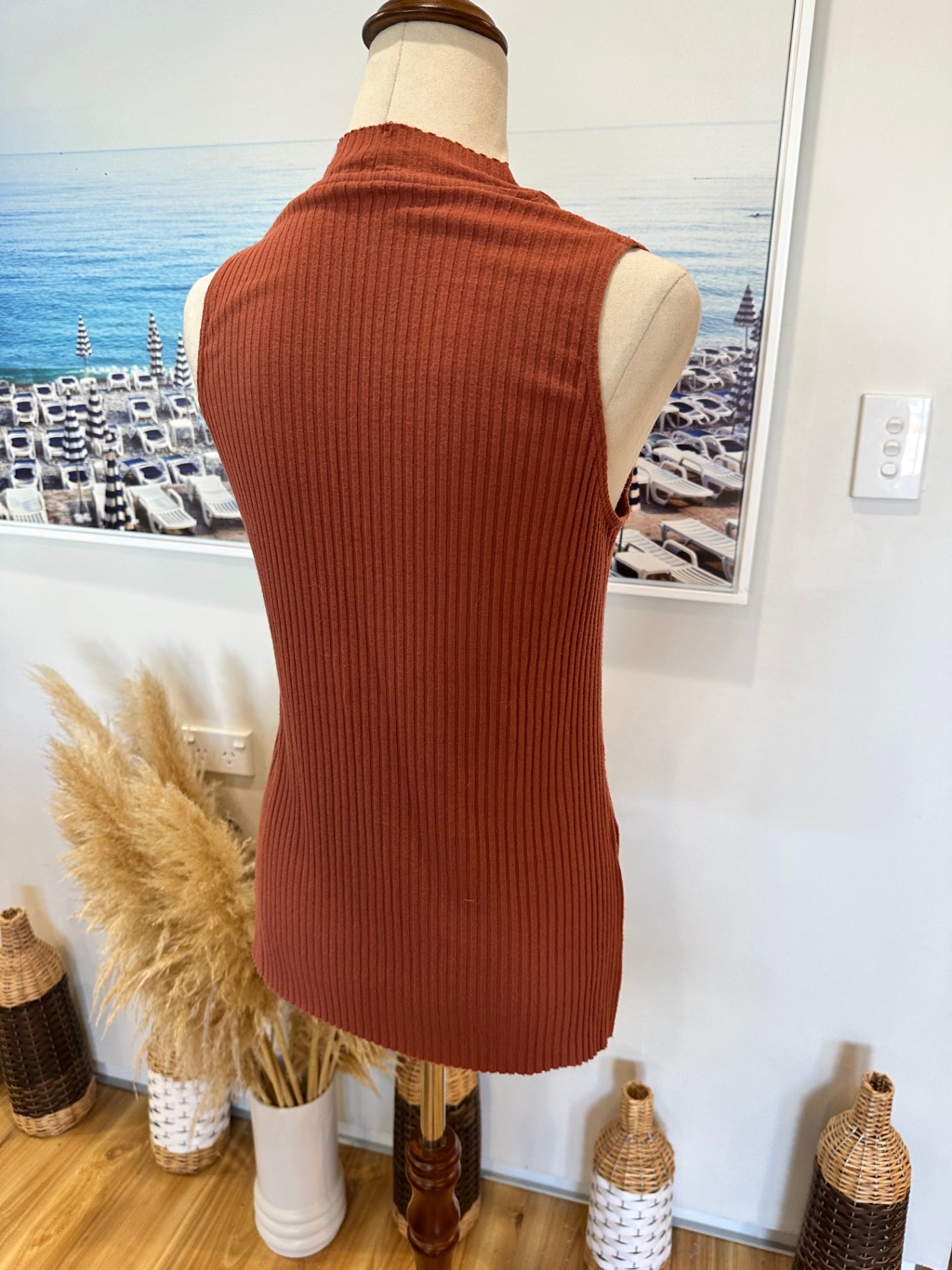 [SALE] Two Piece Loungewear Set - Cale - Made in Canada - Small - Rust