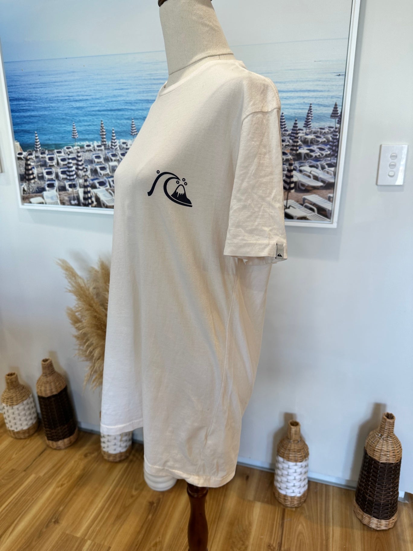 Quiksilver - T-Shirt - Small - Cream