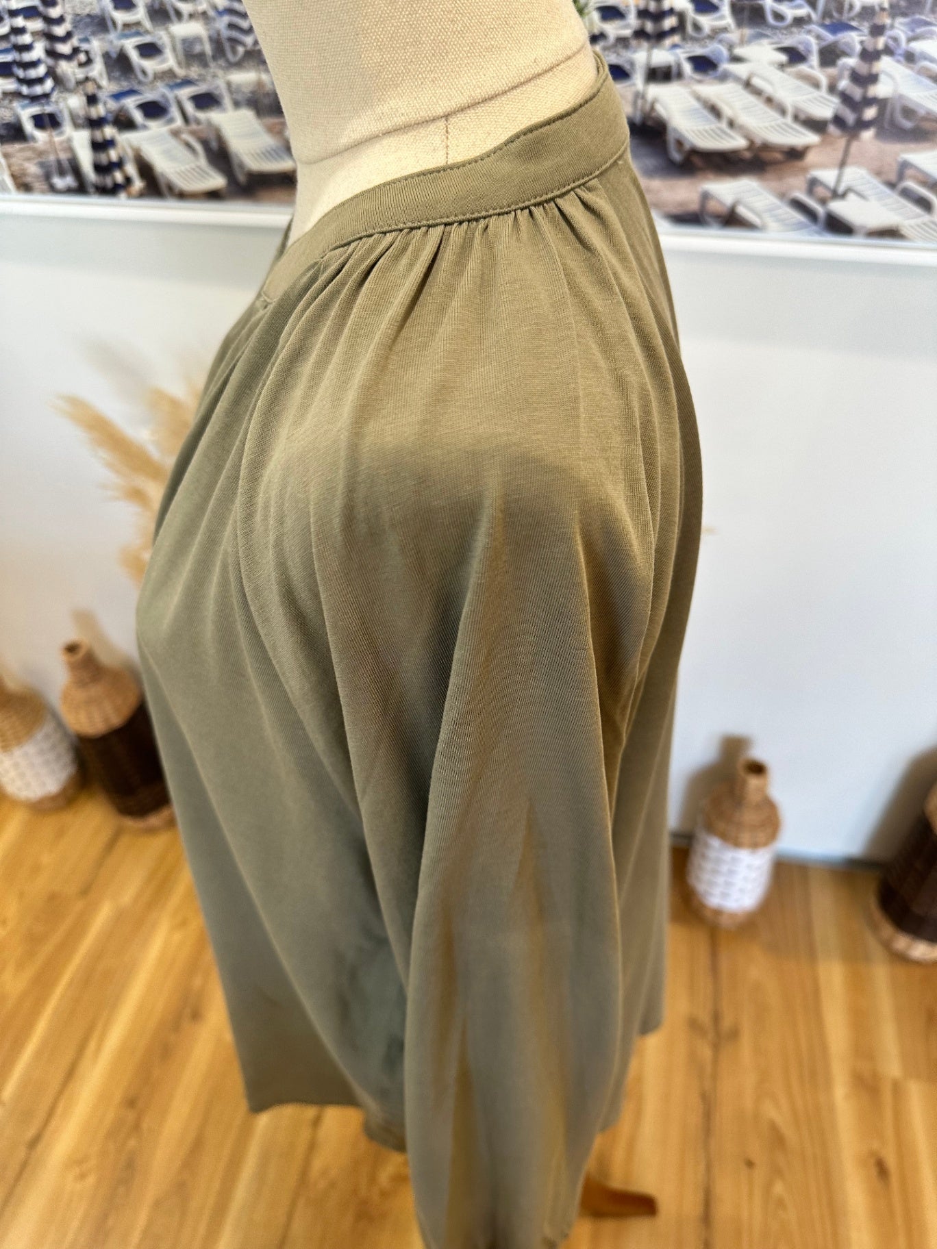 [SALE] Sussan - Long sleeve Top - Extra Large - Sage