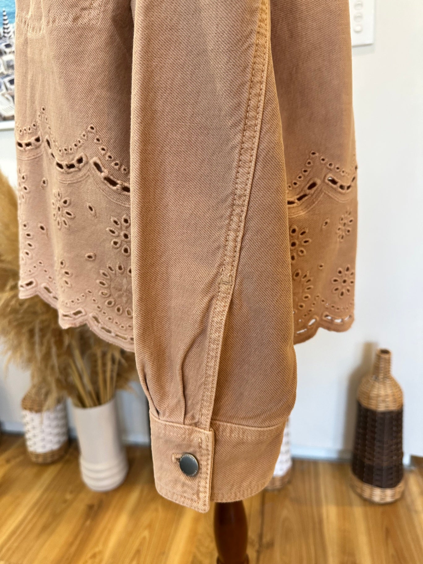 Zara Denim Jacket - Medium - Rose Pink