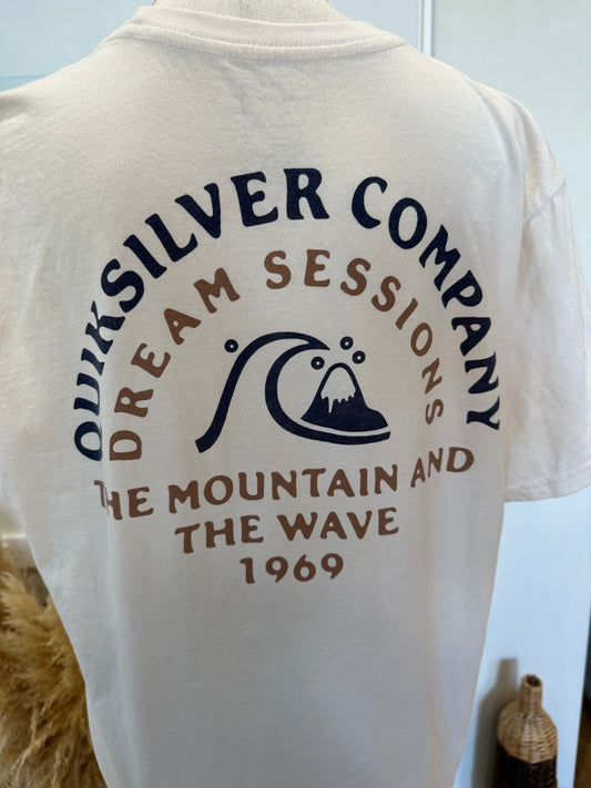 Quiksilver - T-Shirt - Small - Cream