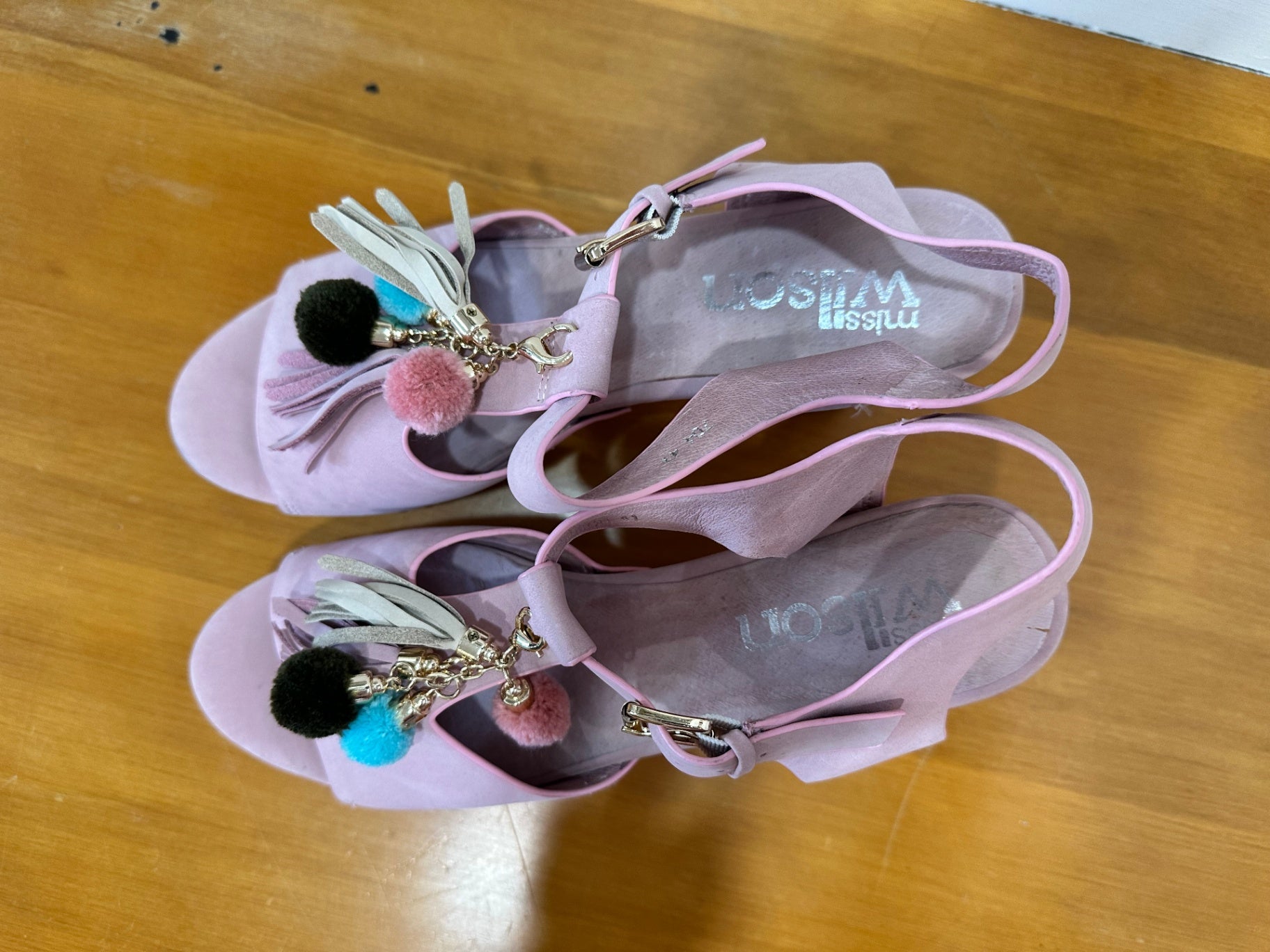 [SALE] Miss Wilson - Pink / Timber Heels - Size EU 41 - Pink - RRP $349