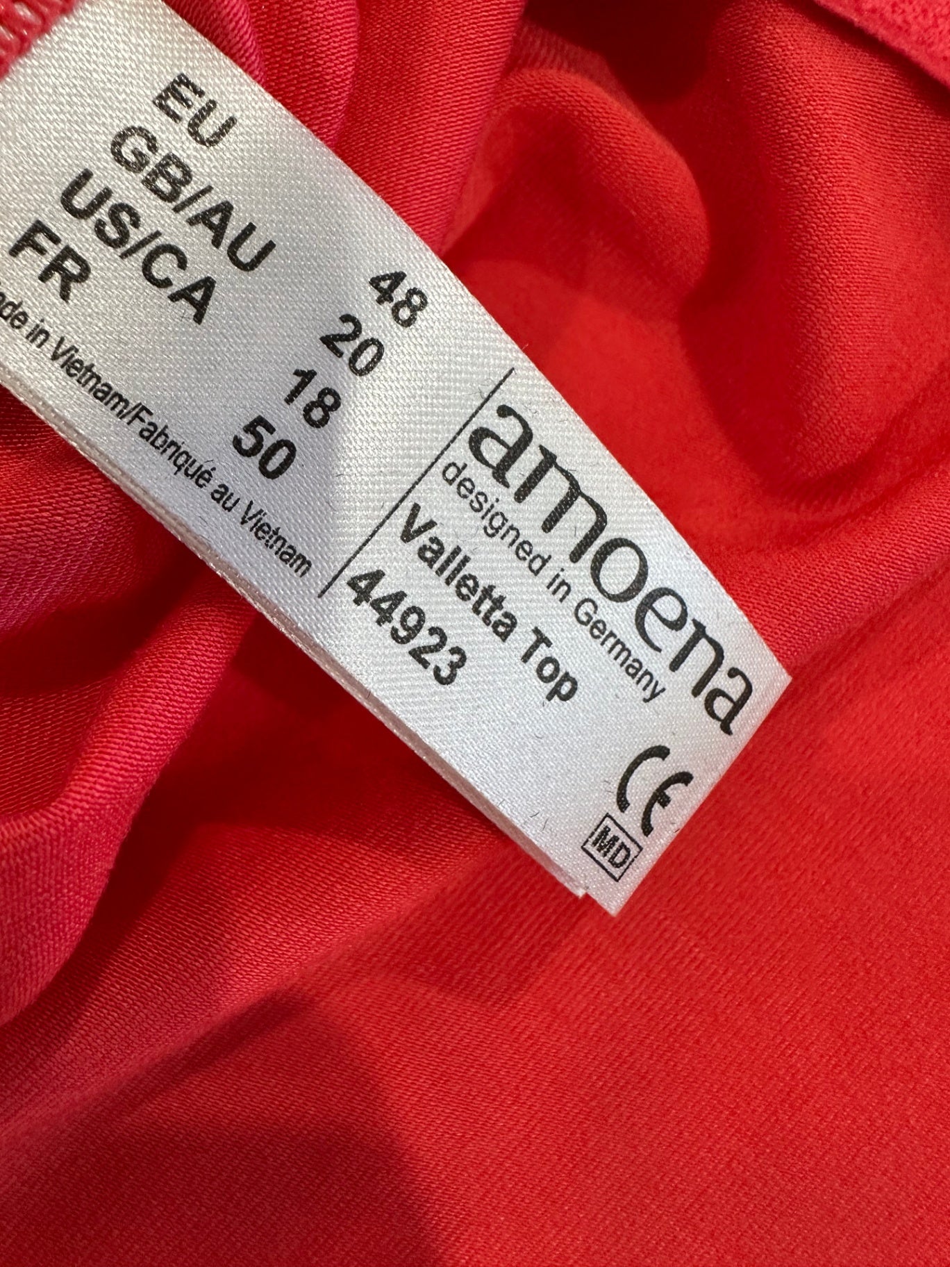 [SALE] Amoena - Camisole Top - Size 20 - Coral Pink