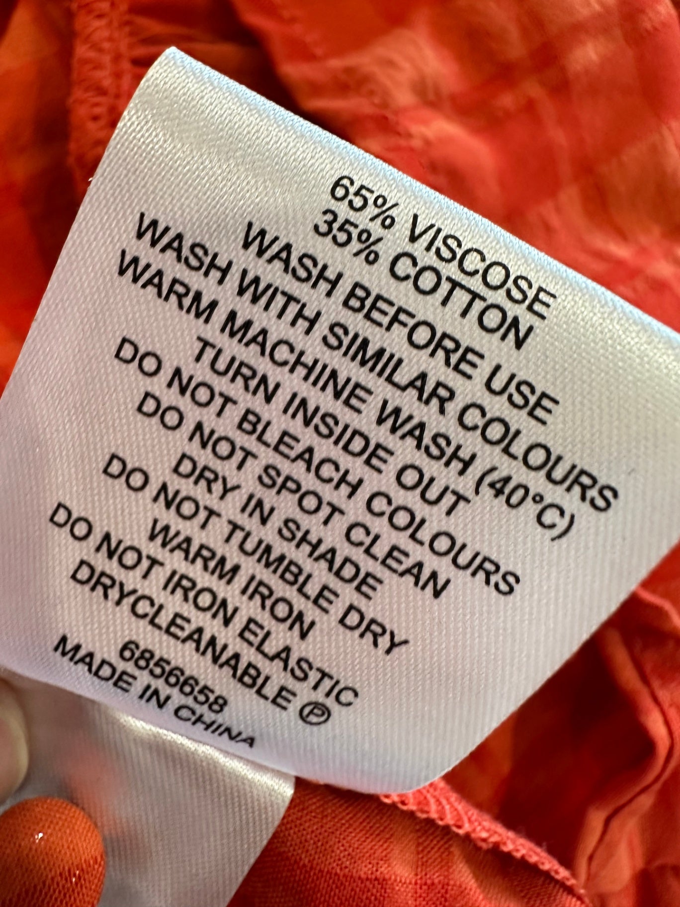 Whistle Blouse - Small / Medium - Orange Checks