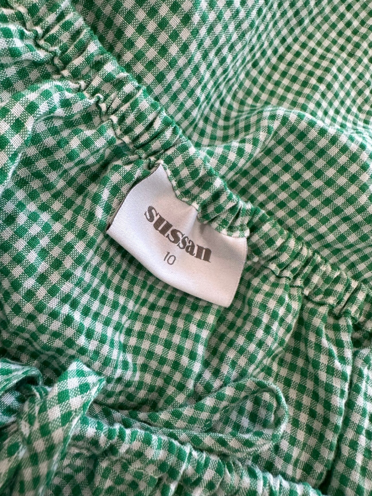 [SALE] Blouse - Size 10 - Green Gingham