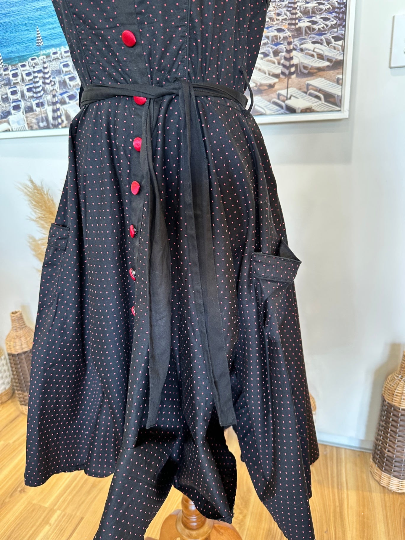 [SALE] Hell Bunny - Dress - Medium - Black with red accents