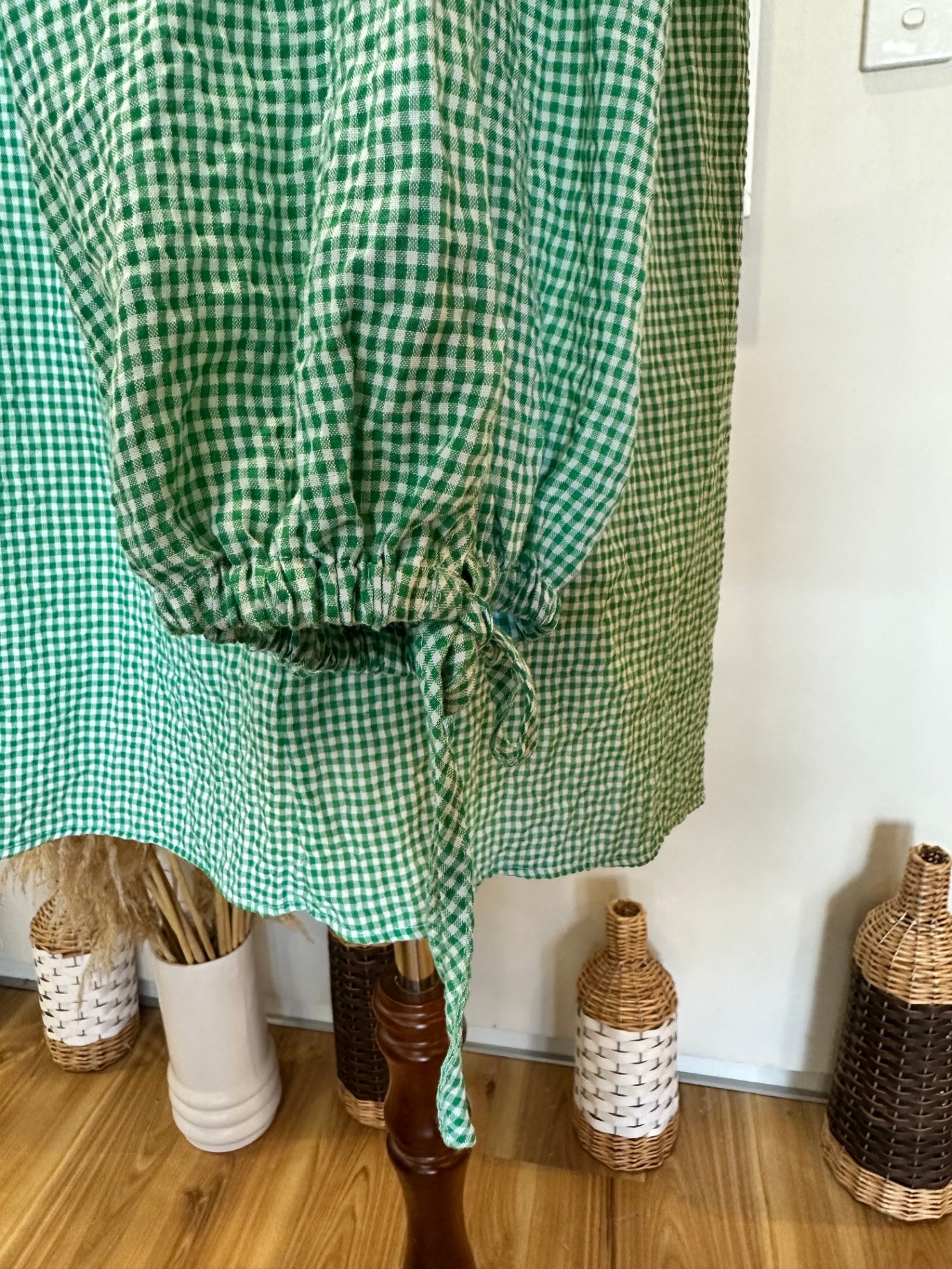 [SALE] Blouse - Size 10 - Green Gingham