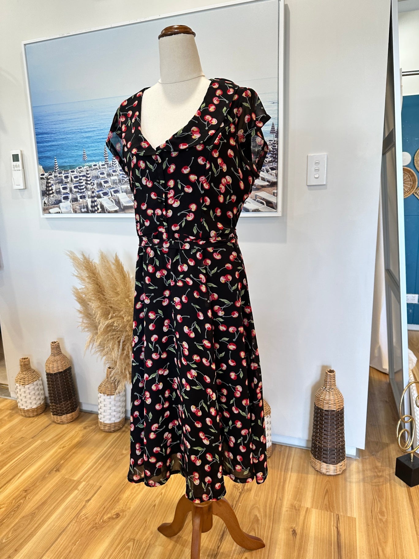 [SALE] Collectif - Rockabilly Dress - Large - Cherries